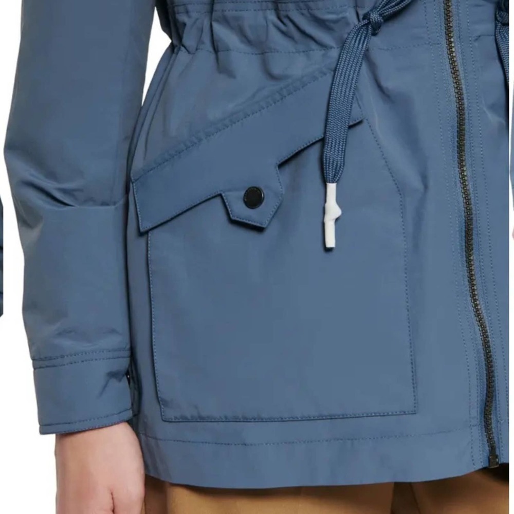 Marc New York Belltown Water Resistant Rain Coat Utility Jacket XL Storm Blue - Picture 2 of 11